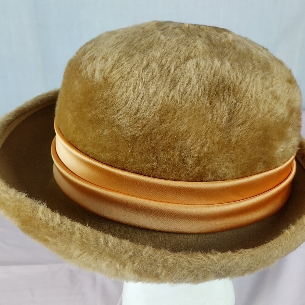 Vintage MCM Jean Arlett 1950s Fur Fashion Australia Ribbon Hat - Picture 5 of 14